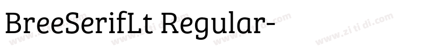 BreeSerifLt Regular字体转换